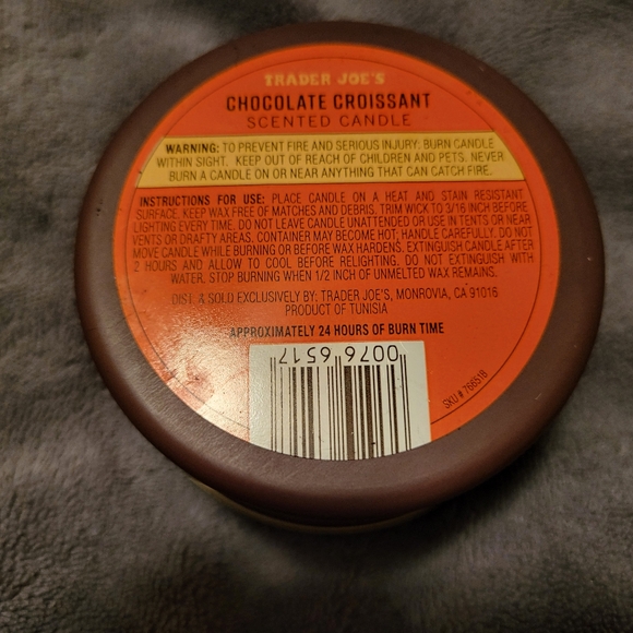 Trader Joe’s chocolate croissant scented candle - Picture 3 of 3